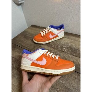 Nike Dunk Low FN0600-801 Orange Pink Purple Sneakers Youth 5Y Womens 6.5